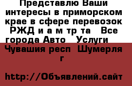 Представлю Ваши интересы в приморском крае в сфере перевозок РЖД и а/м тр-та - Все города Авто » Услуги   . Чувашия респ.,Шумерля г.